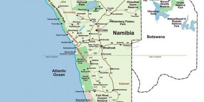המפה של נמיביה